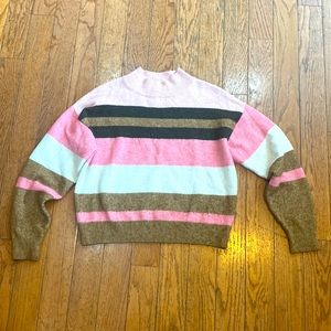 Multi colored striped sweater. Size small